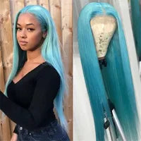 White Human Hair Wigs For Women Platinum Blonde Lace Front Wig Straight Brazilian Remy Hair HD Transparent Lace Wigs