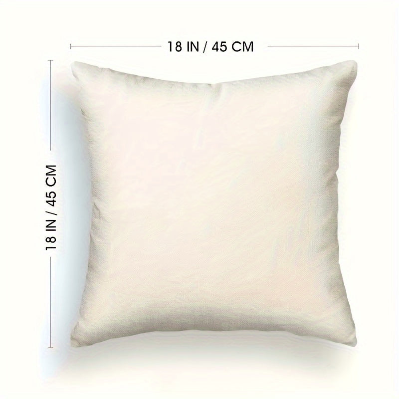 Festive Gingerbread Christmas Pillowcases - 4pcs Set of 18x18 Inch Red Striped Covers, Merry Christmas Design for Winter Home Decor, Machine Washable Polyester with Zip Closure