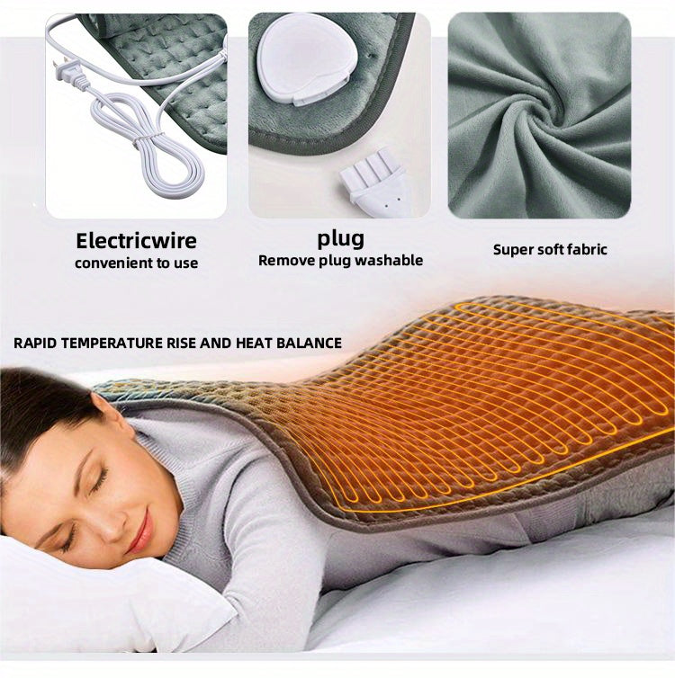 1pc Luxurious Polyester Intelligent Electric Blanket with Timing Overheat Protection - Soft, Cozy, and Therapeutic for All Seasons - Perfect Holiday Gift for Friends and Family