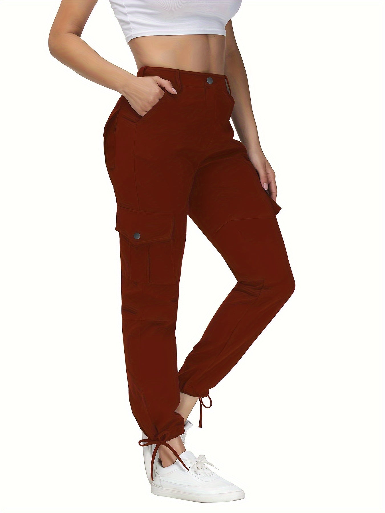 Women's Outdoor Stretch Pants, Comfortable Fit, Casual Utility Pant With Pockets For Hiking & Everyday Wear Suitable For Autumn