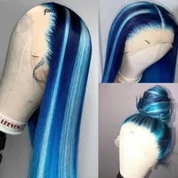 White Human Hair Wigs For Women Platinum Blonde Lace Front Wig Straight Brazilian Remy Hair HD Transparent Lace Wigs