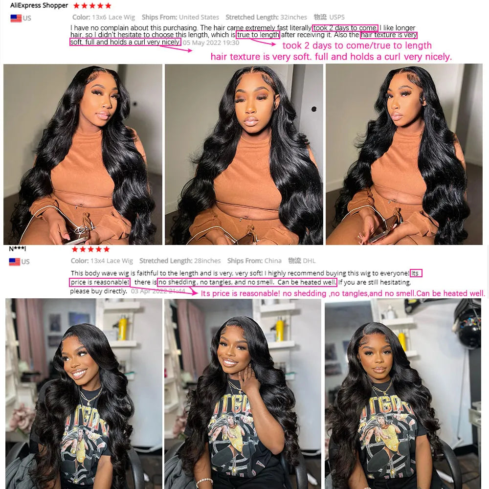 Body Wave 360 Full Lace Wig Human Hair Pre Plucked HD Wig Brazilian Hair Wigs For Women Lace Frontal Wig