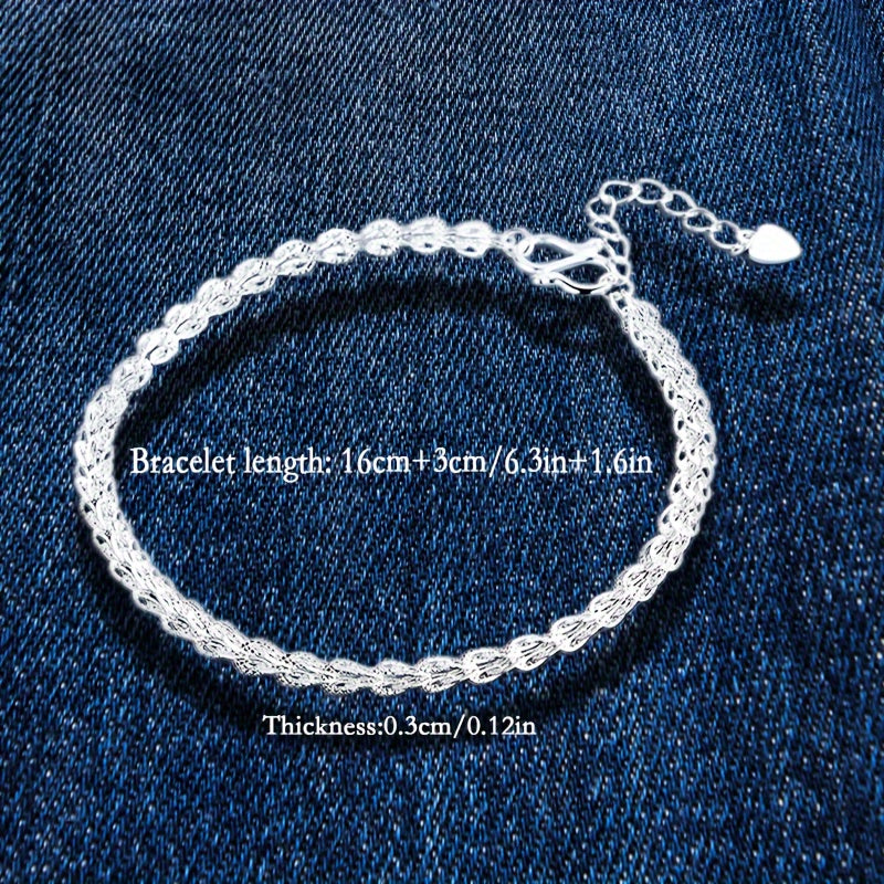1pc Exquisite 925 Sterling Silver Phoenix Tail Minimalist Bracelet - Simple, Elegant, and Versatile Jewelry for Women - Perfect for Everyday Wear, Gift-Giving, and Special Occasions