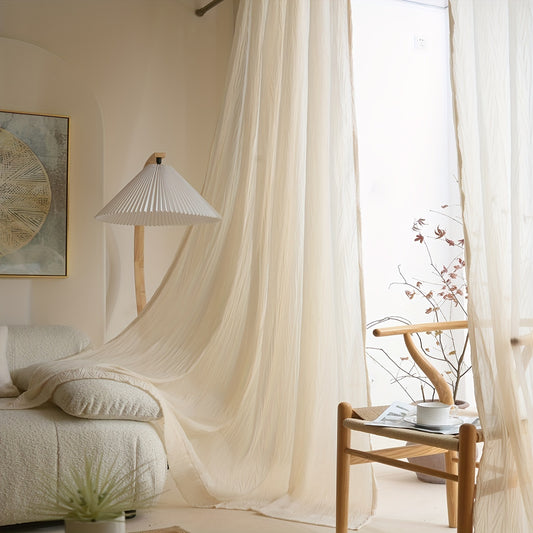 1pc Luxurious Velvet Window Sheer Curtain - Soft, Light-Blocking, Thermal Insulation, Easy Care - Perfect for Living Room, Bedroom, Kitchen, Bathroom, Home Decor, Room Decor Enhancement