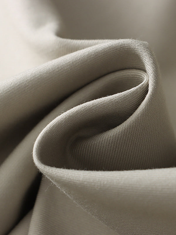 flowersverse Buttoned Contrast Color Split-Joint Tied Waist Long Sleeves Loose Lapel Trench Coats