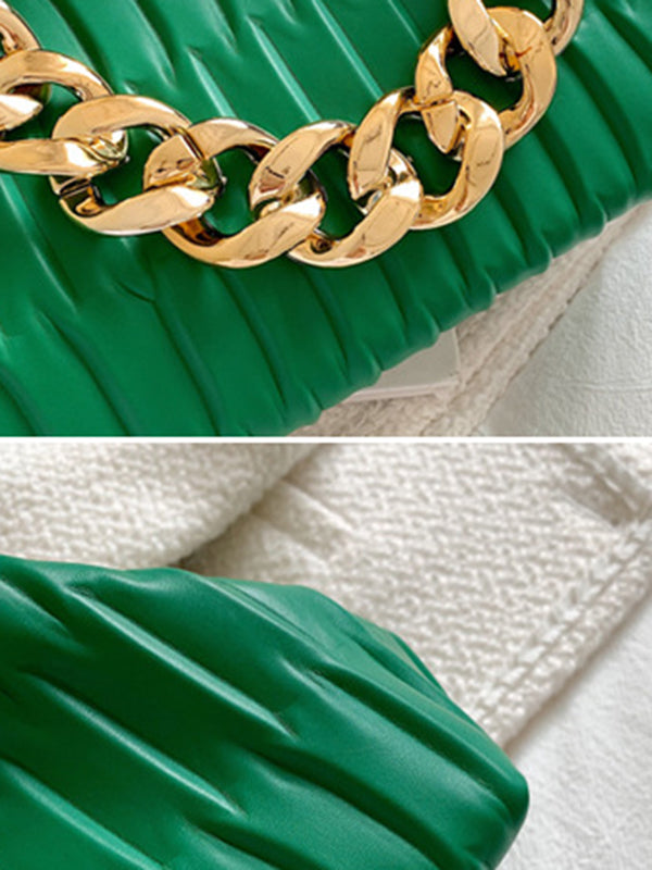 flowersverse Stylish Chains PU Bags Accessories