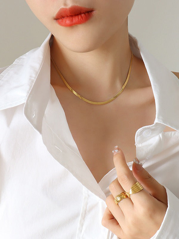 flowersverse Simple Urban Alloy 37CM Necklaces Accessories