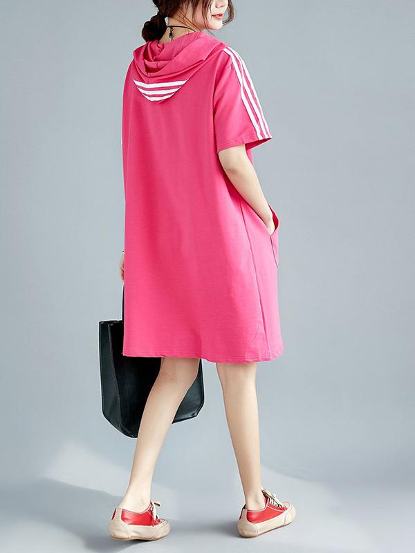 flowersverse Casual With Pocket Hoodies&Dress