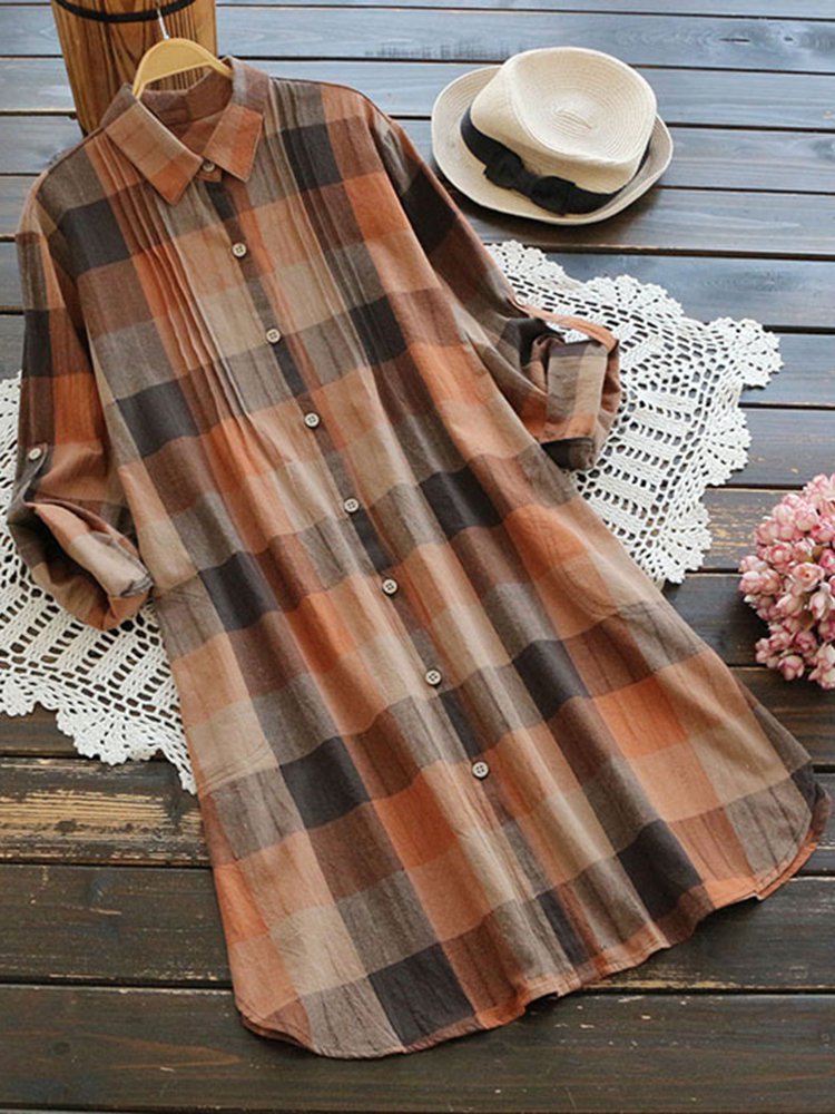 flowersverse Long Sleeve Casual Weaving Dress