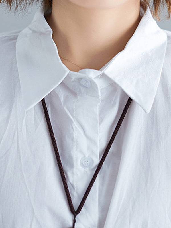 flowersverse Irregular High-Low Oversize Batwing Sleeve Shirt