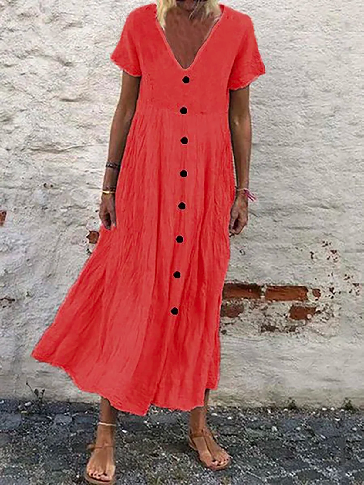 flowersverse Casual Long Maxi Dress