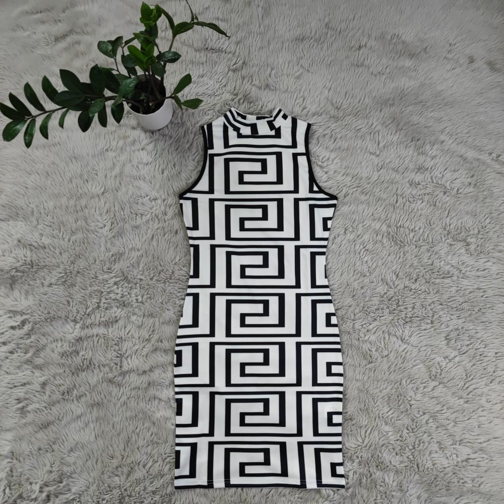 flowersverse Women Summer Sleeveless Sexy Bodycon Dress