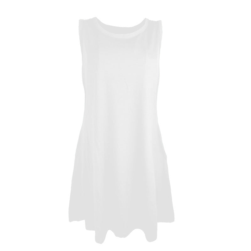 flowersverse Plain Casual One Shoulder Knit Dress