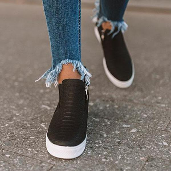 flowersverse Daily Comfy Wedge Heel Sneakers
