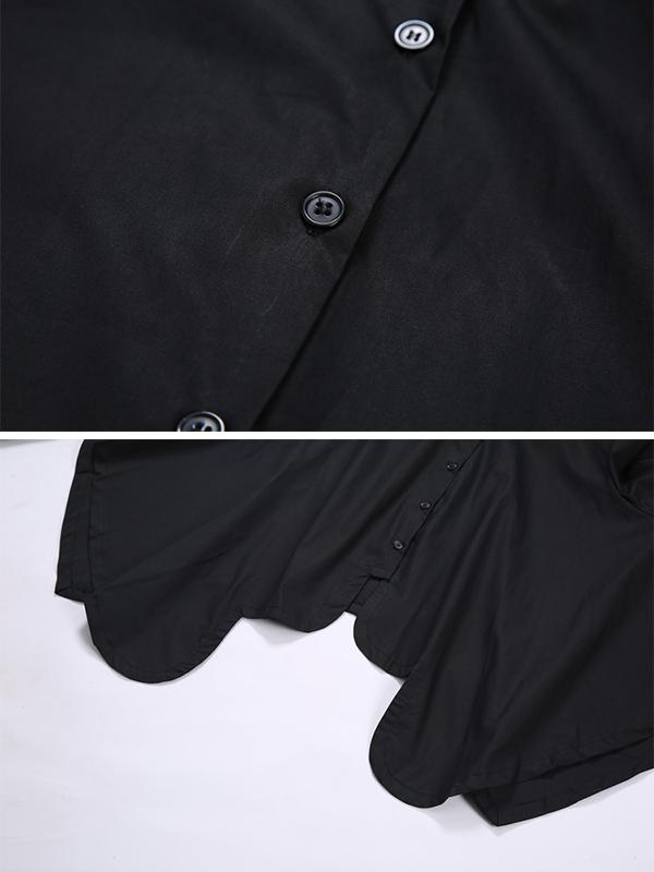 flowersverse Original Cropped Solid Designed Shirt