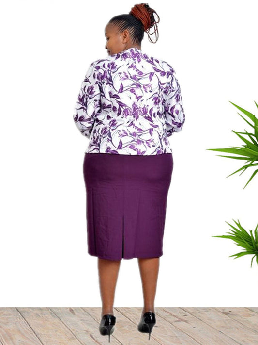 flowersverse Plus Size Two Piece Floral Cardigans & Midi Dresses