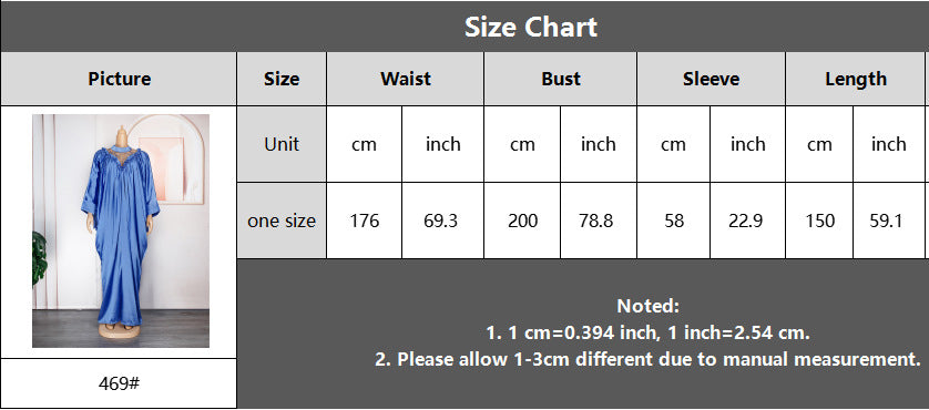 flowersverse Casual Solid Color Muslim Abaya African Ladies Plus Size Dress