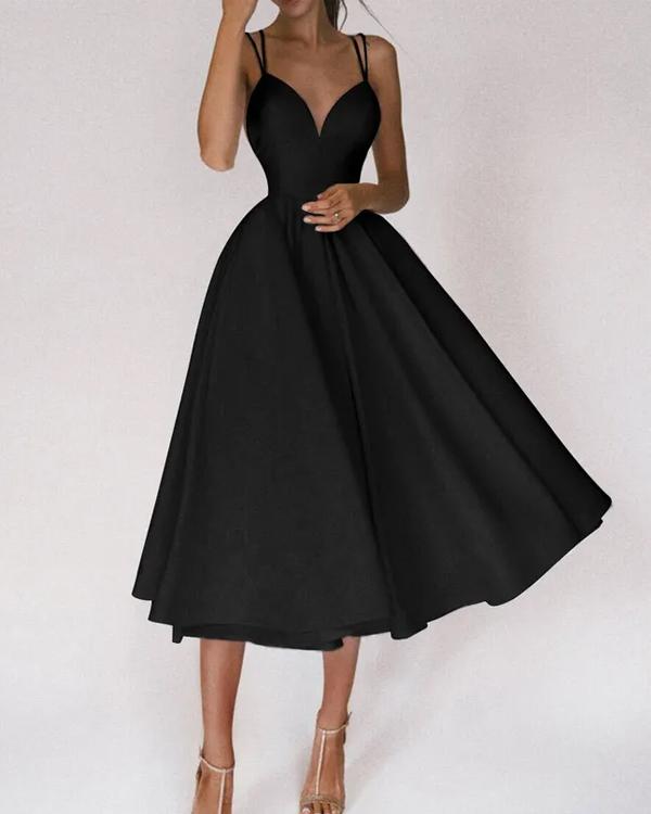 flowersverse Slip Swing A Line Party Dress