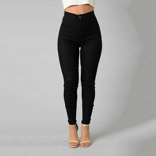 flowersverse Female Trousers High Waist Stretch Slim Pencil Trousers Women Clothing Pants Sexy Ladies Plus Size Skinny Pants S-3XL