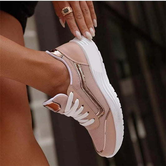 flowersverse Simple Breathable Non-slip Shock-absorbing Sneakers
