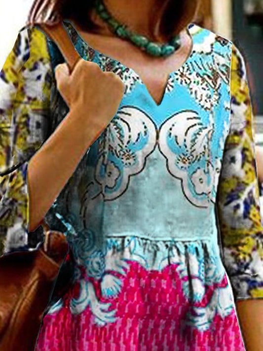 flowersverse A-Line Casual Weaving Dress