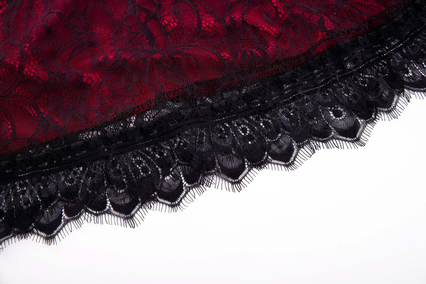 flowersverse Large Lace V-Neck Gothic Dress