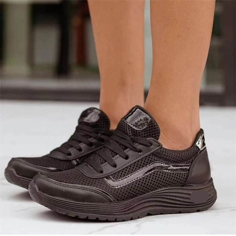 flowersverse Simple Breathable Non-slip Shock-absorbing Sneakers