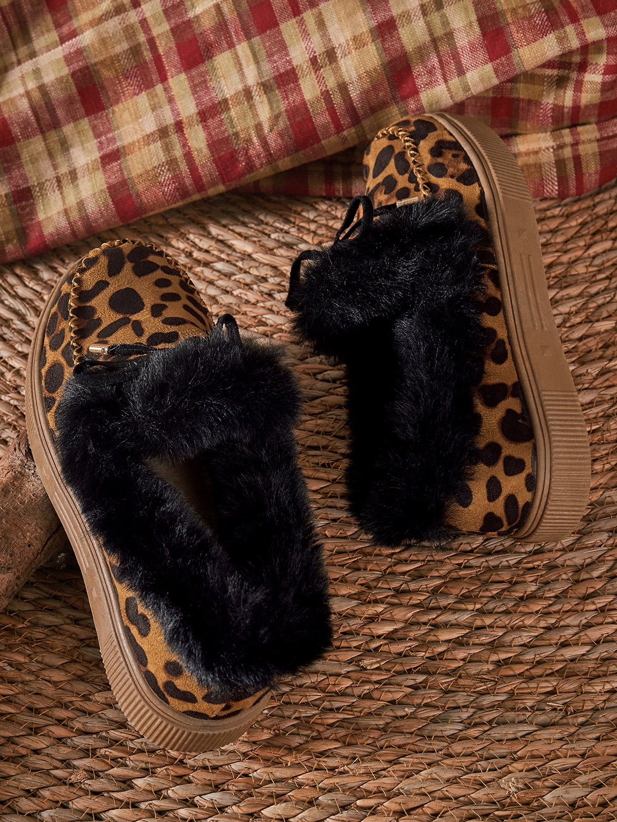 flowersverse Winter Warm Daily Flat Heel Closed Toe Boots