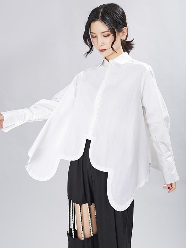 flowersverse Original Cropped Solid Designed Shirt