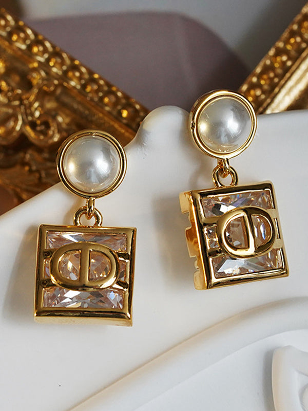 flowersverse Contrast Color Geometric Earrings Accessories