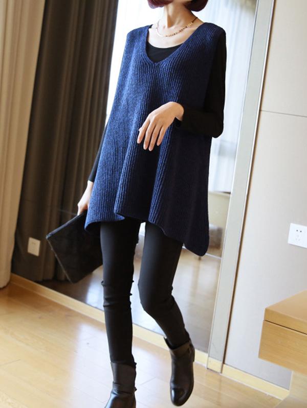 flowersverse Casual V-Neck Knitting Vest
