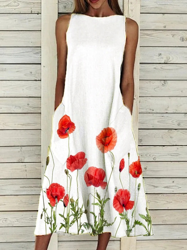 flowersverse Women's Floral Print Dress