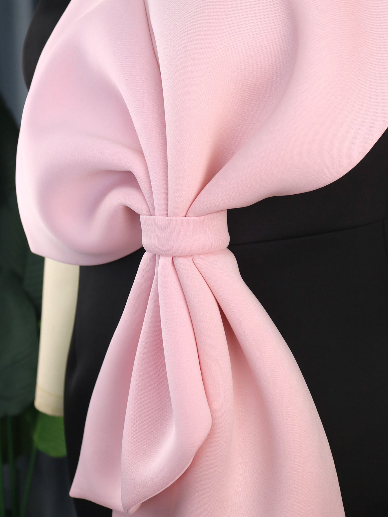 flowersverse Sexy Strapless Contrast Bow Bodycon Formal Party Dress Dress Elegant Dress