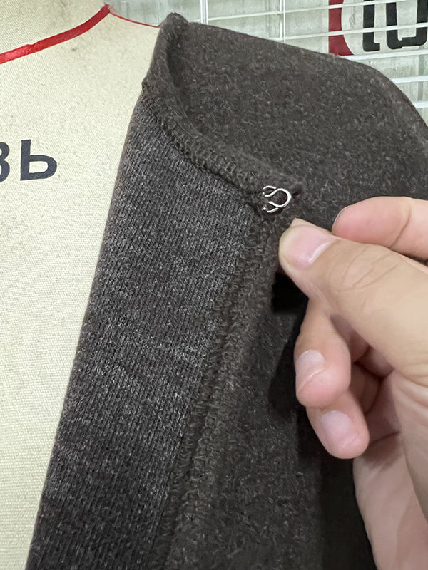 flowersverse Simple Sleeveless Solid Color Round-Neck Cape Outerwear