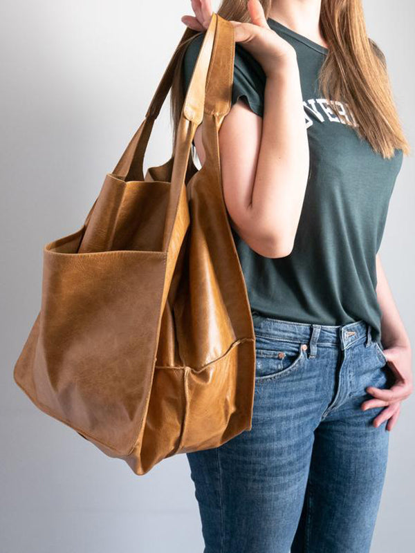 flowersverse Split-Joint Tote Bags Handbags