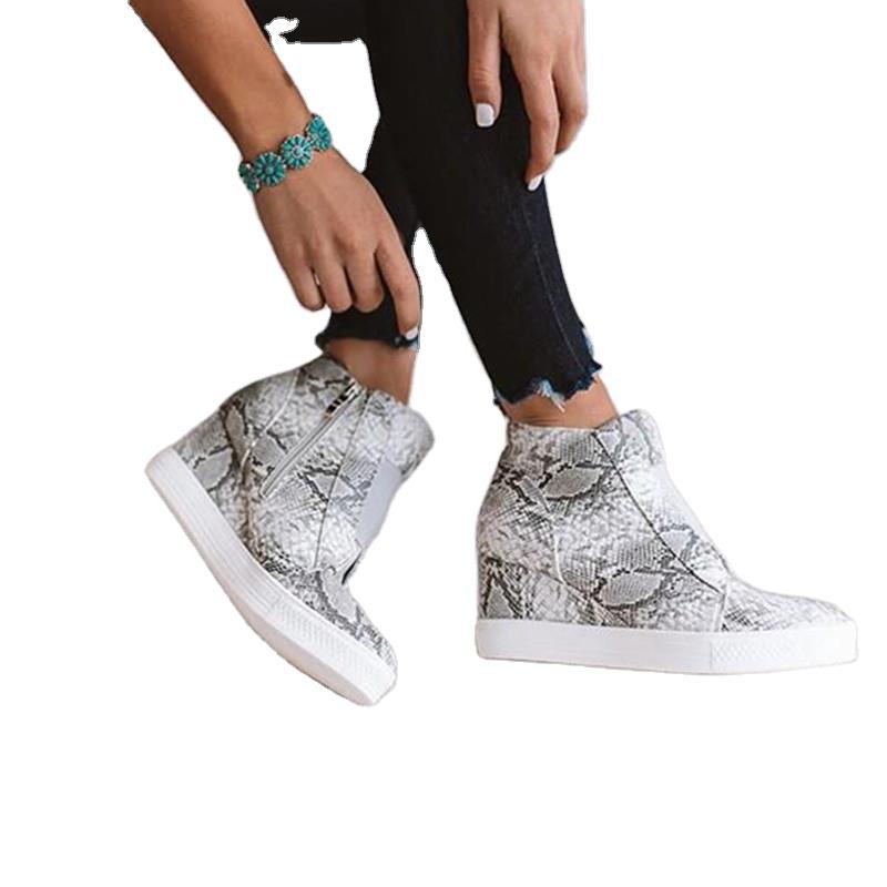 flowersverse Daily Comfy Wedge Heel Sneakers