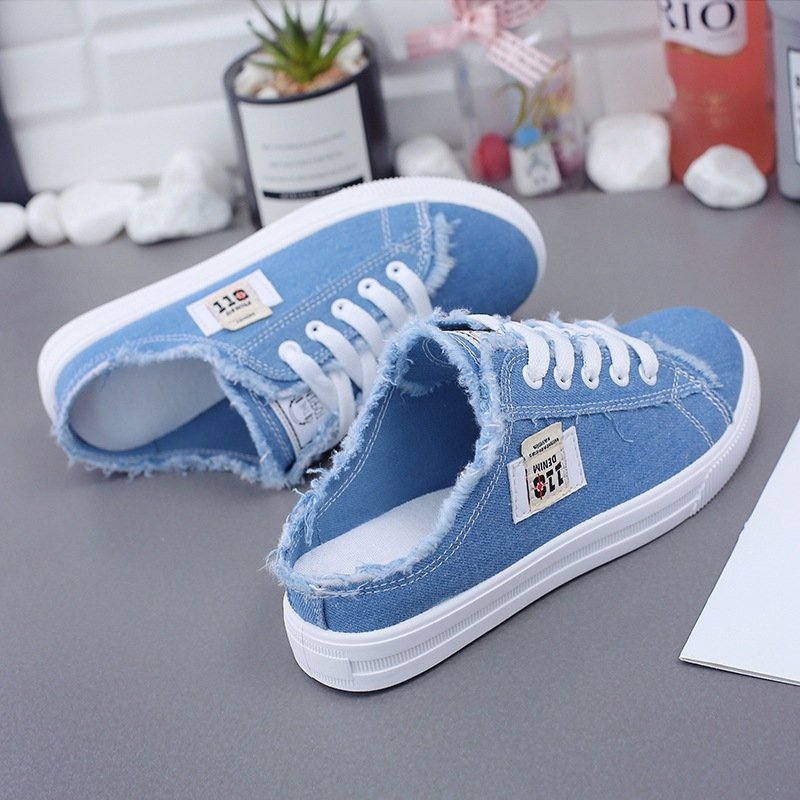flowersverse Canvas Lace-Up Daily Summer Sneakers