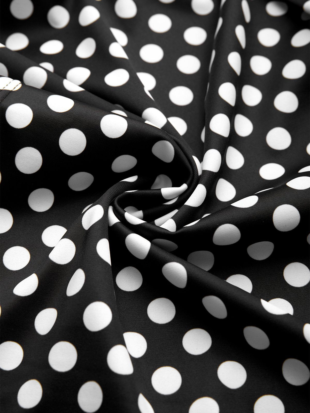 flowersverse Casual Polka Dots Printing V neck Tankinis Two-Piece Set