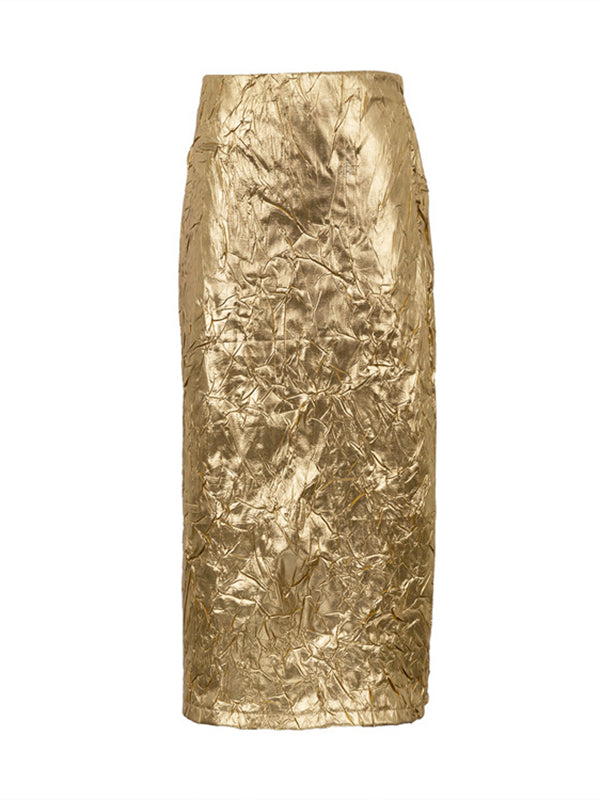 flowersverse Solid Color A-line Skirts Bottoms