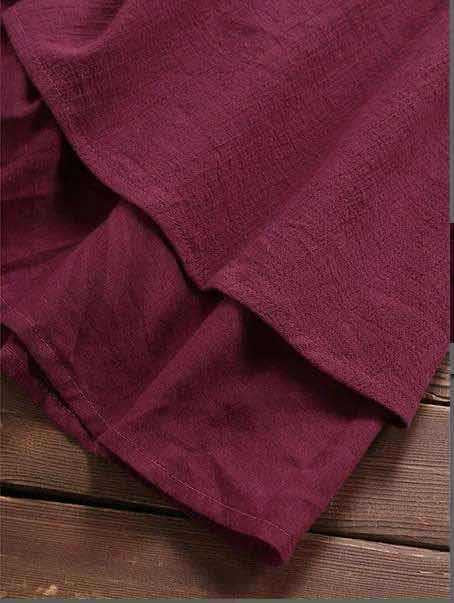 flowersverse Summer Loose Plus Size Retro Dress