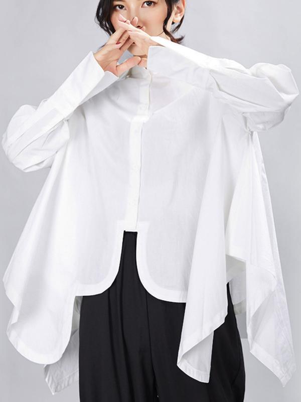 flowersverse Original Cropped Solid Designed Shirt