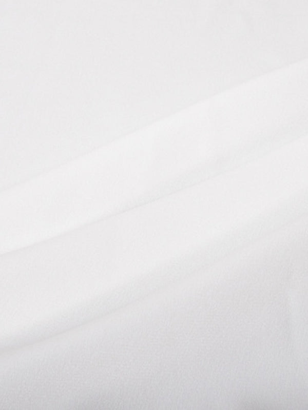 flowersverse Asymmetric Buttoned See-Through Solid Color Split-Joint Long Sleeves Loose Stand Collar Blouses&shirts Tops