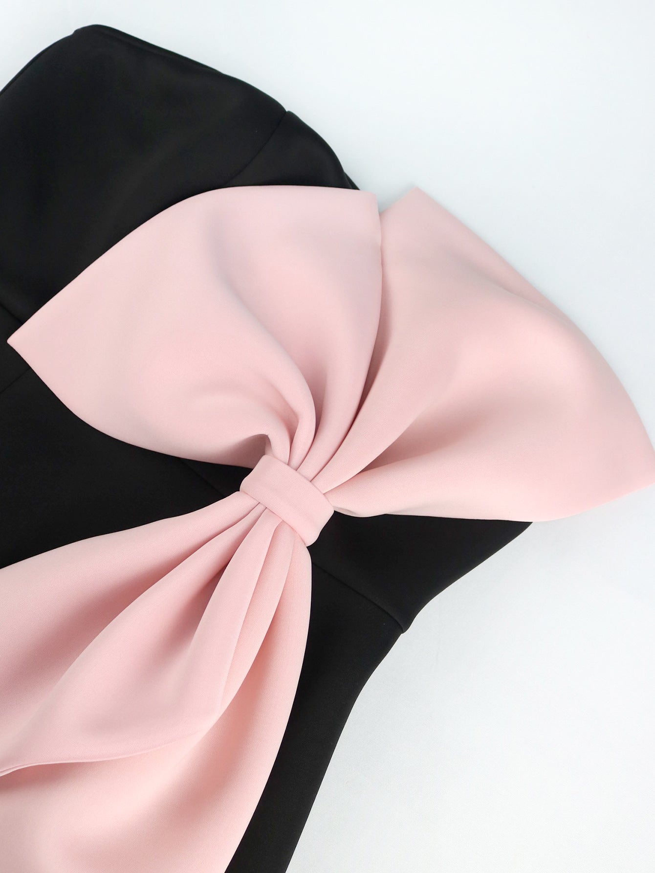 flowersverse Sexy Strapless Contrast Bow Bodycon Formal Party Dress Dress Elegant Dress