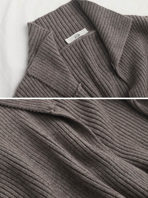 flowersverse Original Solid With Pocket Cardigans Outerwear