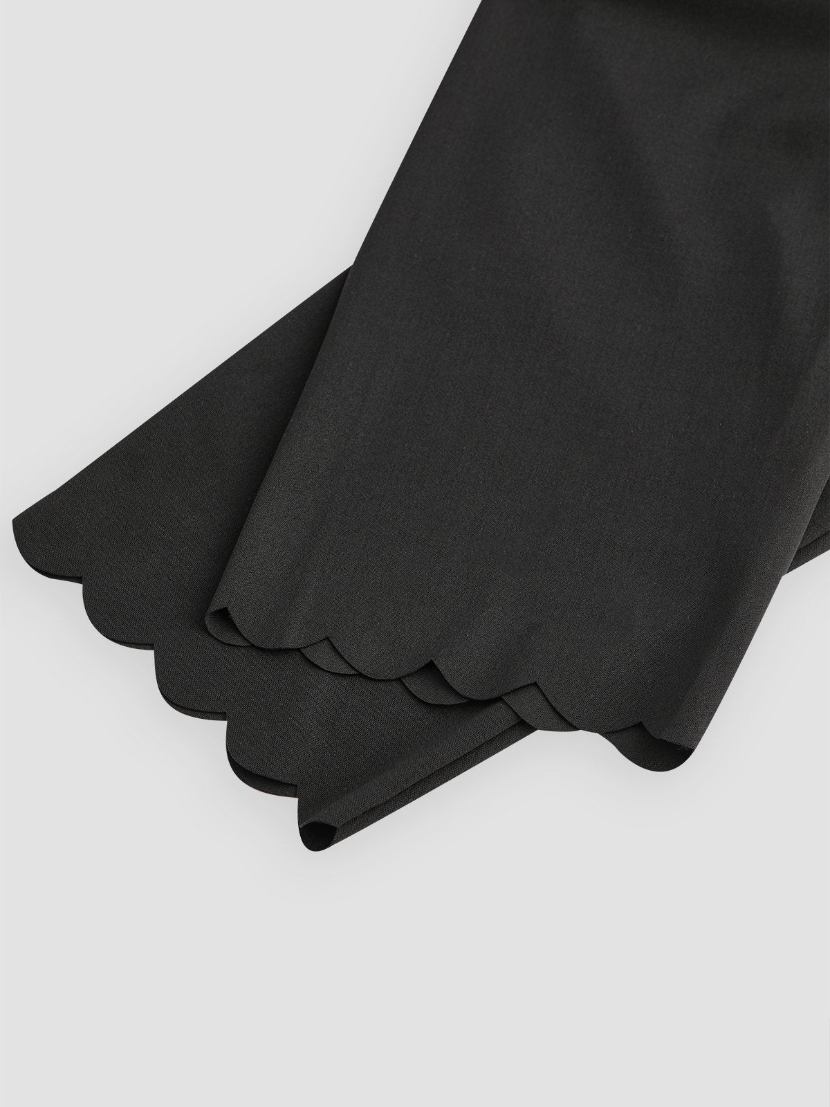 flowersverse Beach daily basic plain color patterned elastic waist high elastic burnt flower pants Plus Size