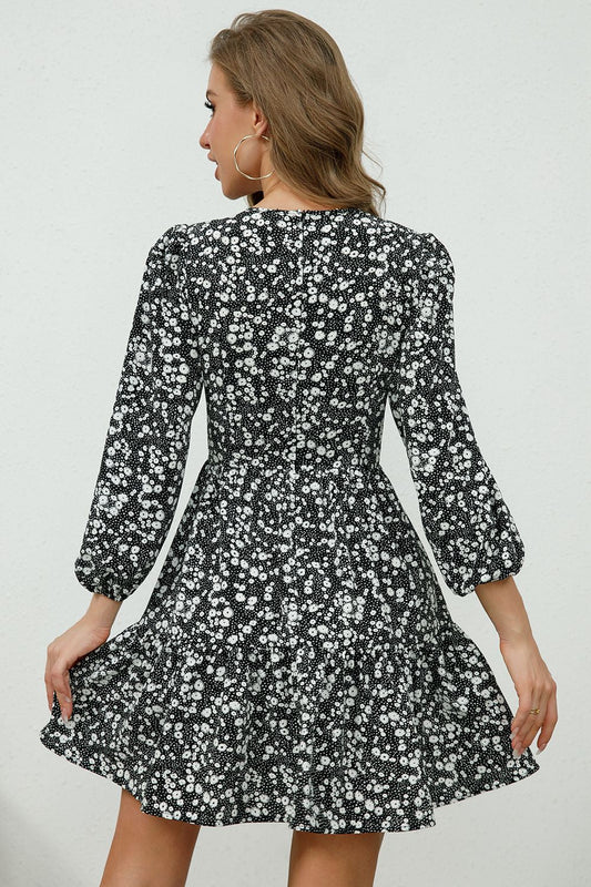 flowersverse Feeling Chic Floral Mini Dress