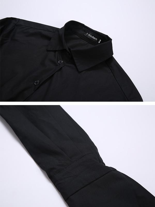 flowersverse Original Cropped Solid Designed Shirt