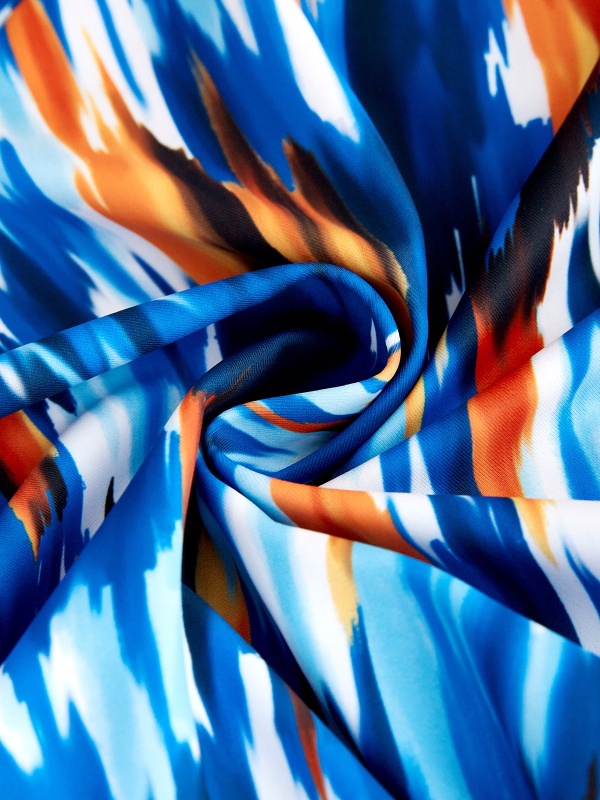 flowersverse Casual Abstract Printing Spaghetti Tankinis Two-Piece Set