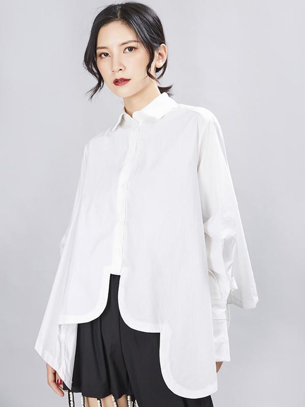 flowersverse Original Cropped Solid Designed Shirt