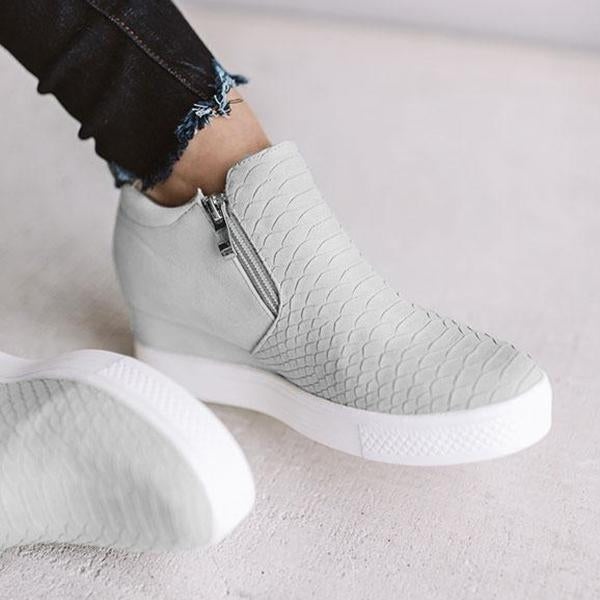 flowersverse Daily Comfy Wedge Heel Sneakers
